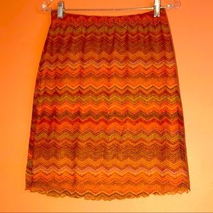 2/$20 Stretchy mini skirt in fall colors XL